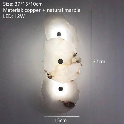 Elegant LED Wall Lamp With Copper Accents