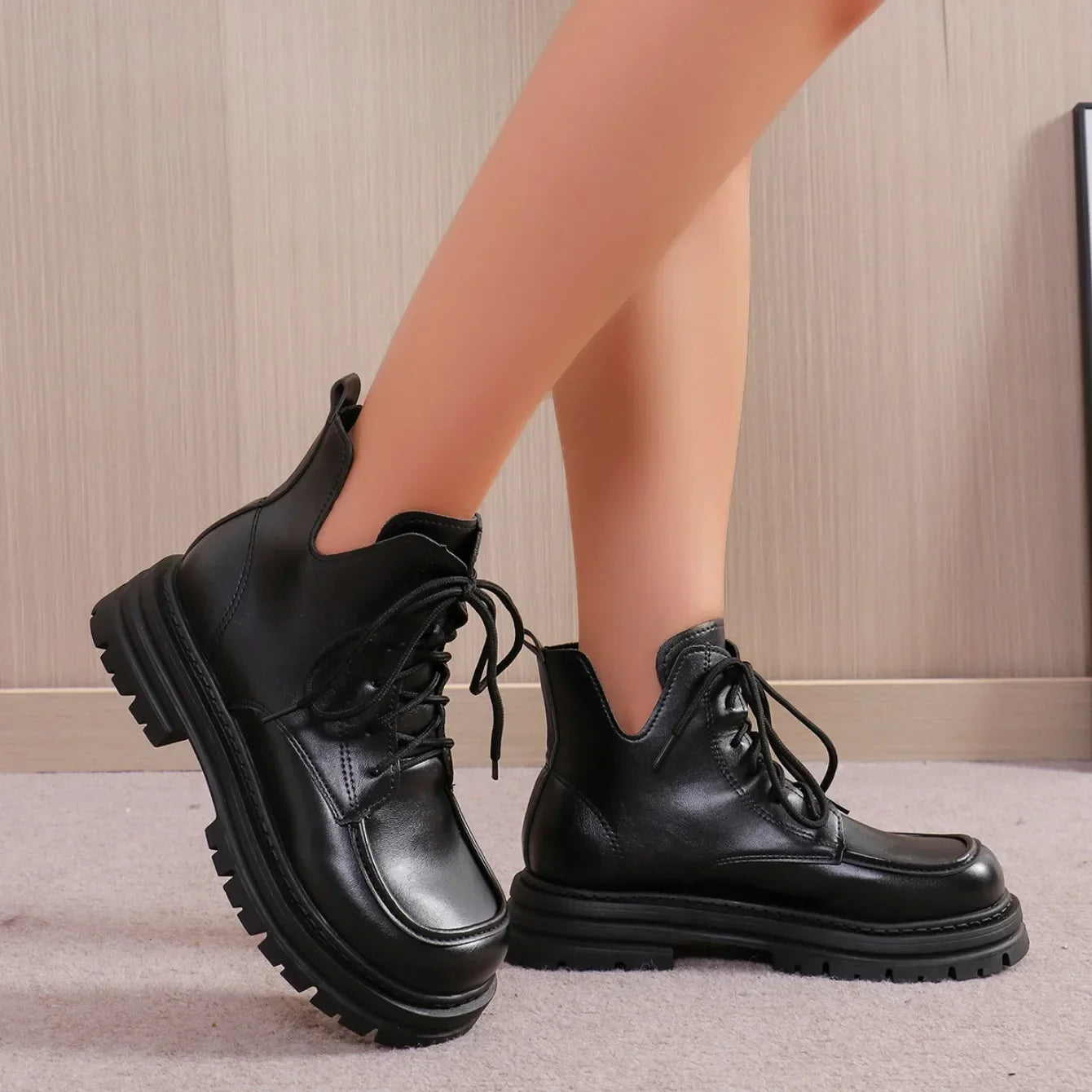 Warm High Heel Ankle Boots for Women