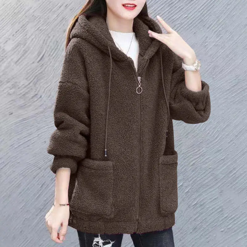 Soft Fleece Women's Hoodie with Pockets
