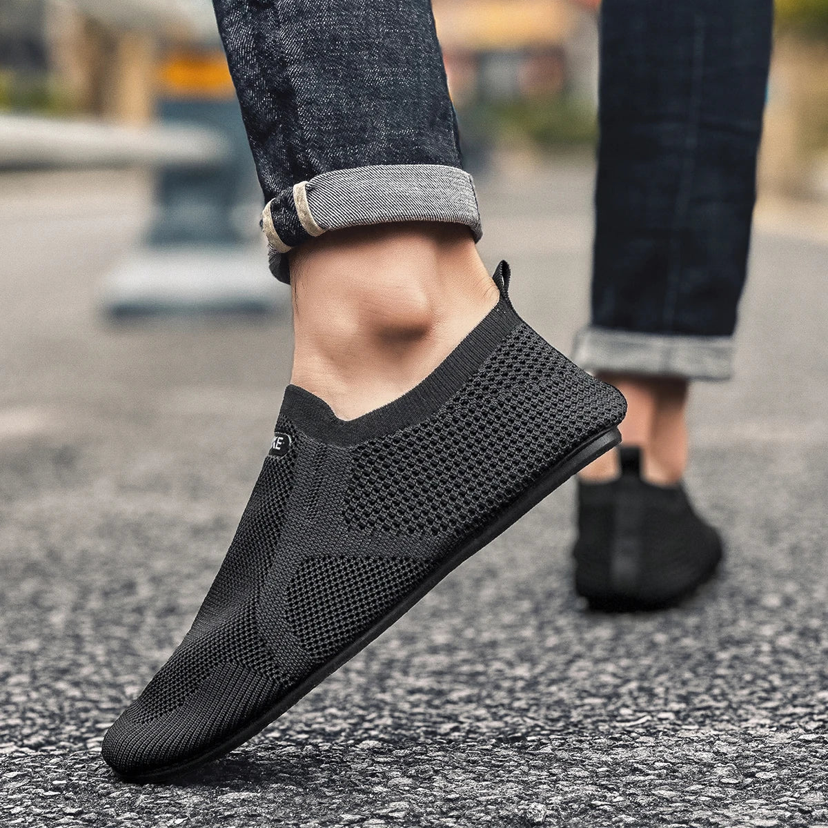 Breathable Mesh Slip On Shoes