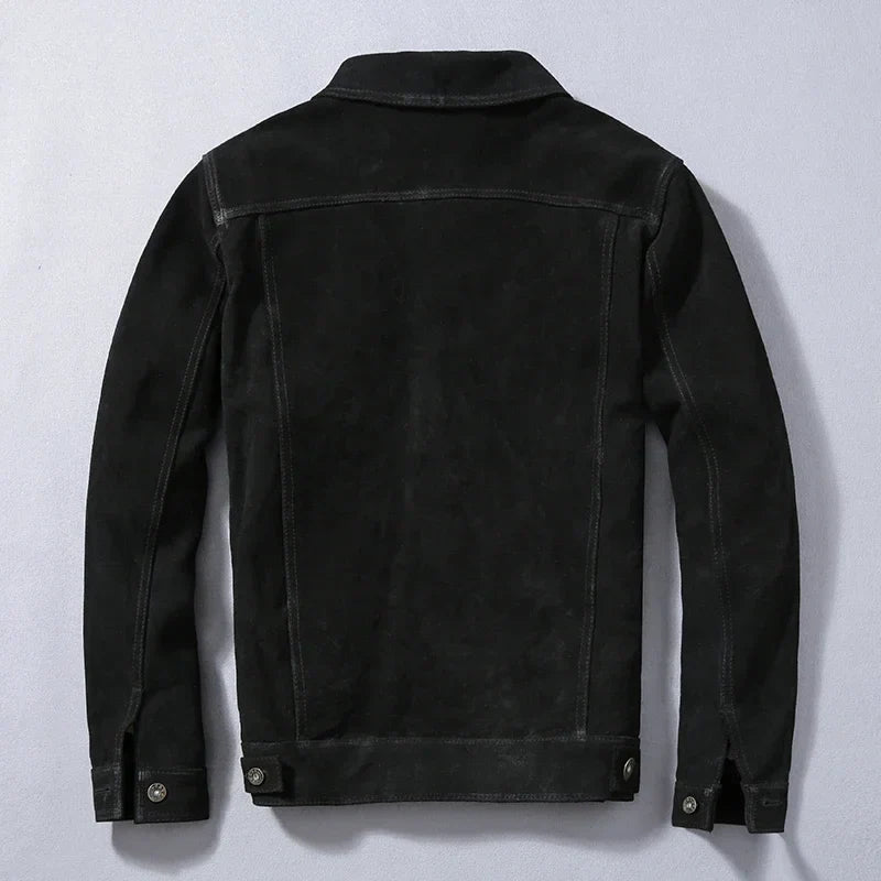 Soft Leather Bomber Jacket