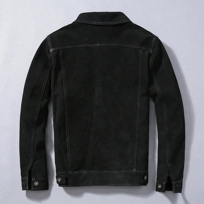 Soft Leather Bomber Jacket