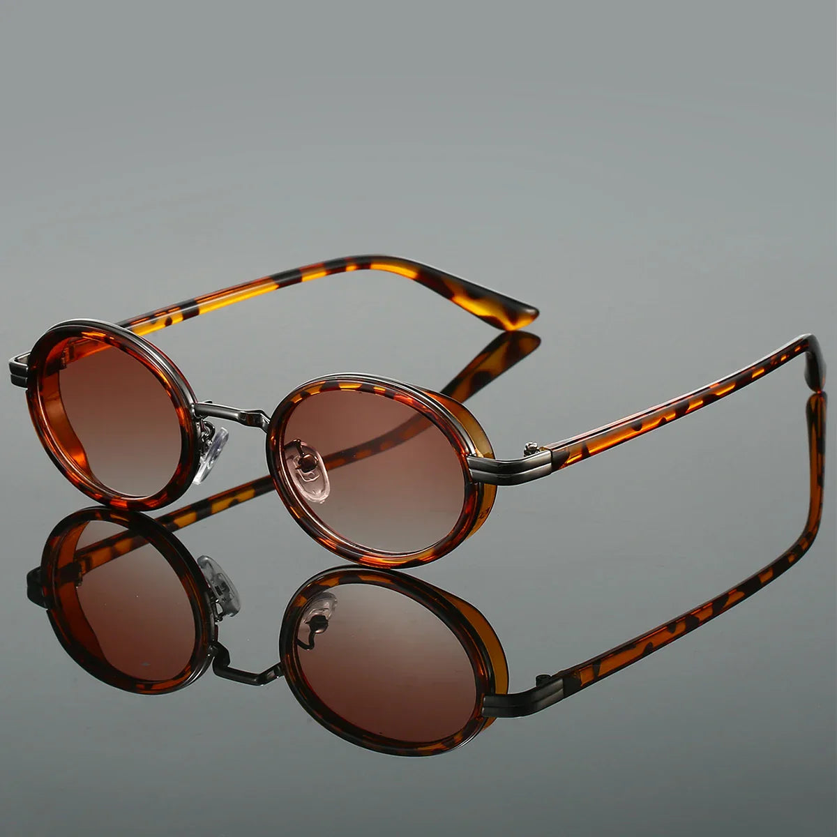 Classic Oval Shades Gold Accent Lenses