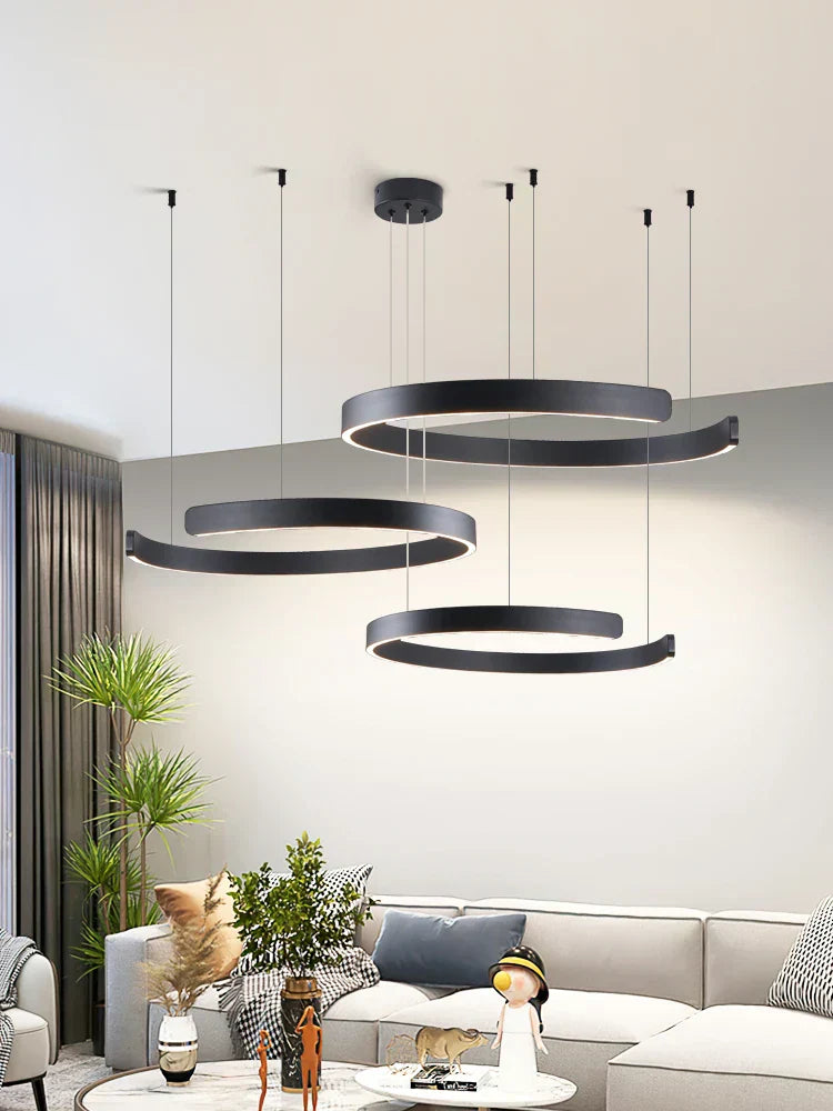 Circular Modern Overhead LED Light Fixtures