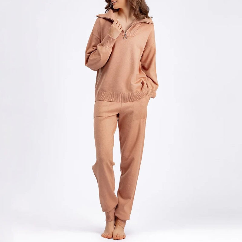 Comfy Casual Two Piece Tracksuit Set