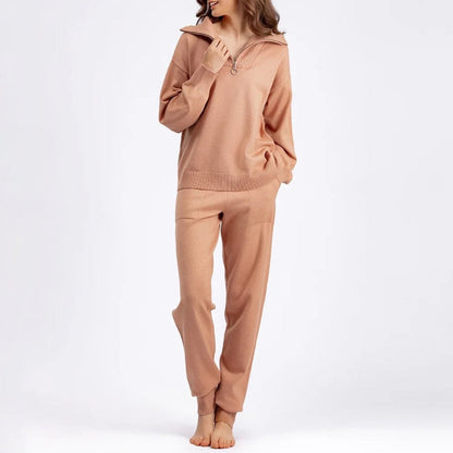 Comfy Casual Two Piece Tracksuit Set