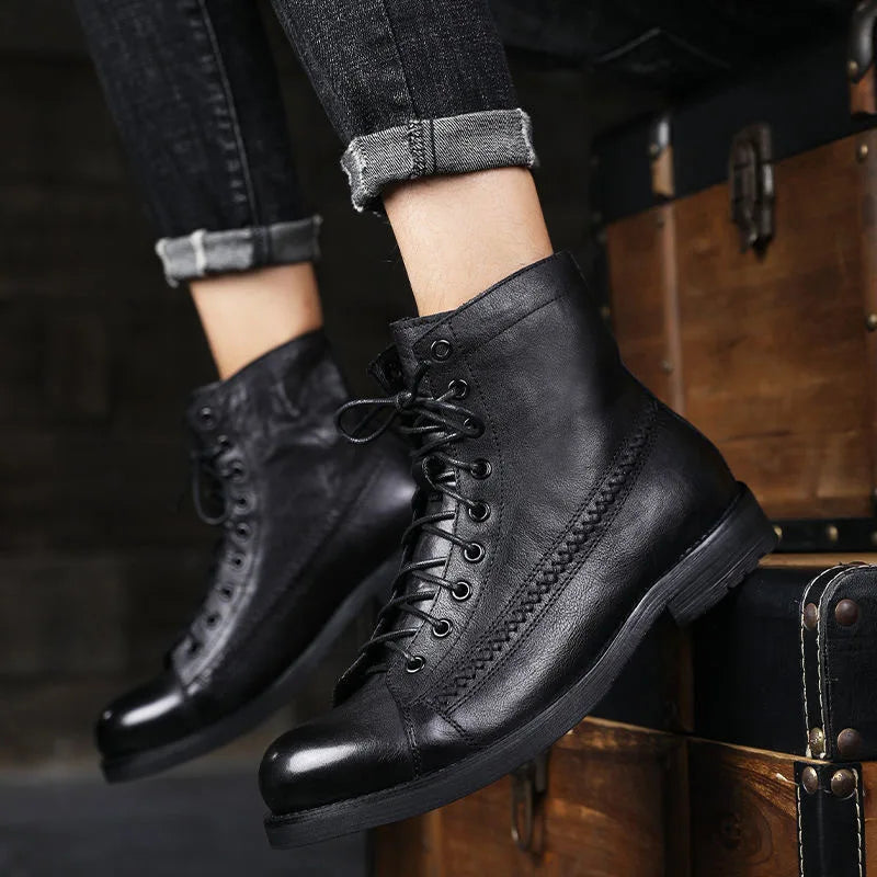 Vintage Leather Ankle Boots