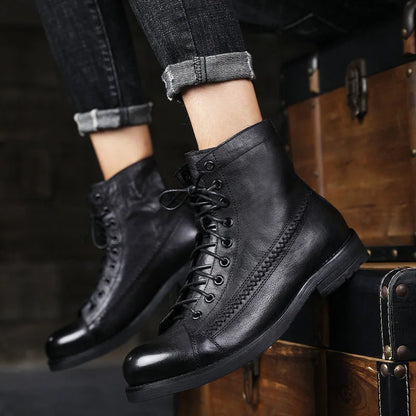 Vintage Leather Ankle Boots