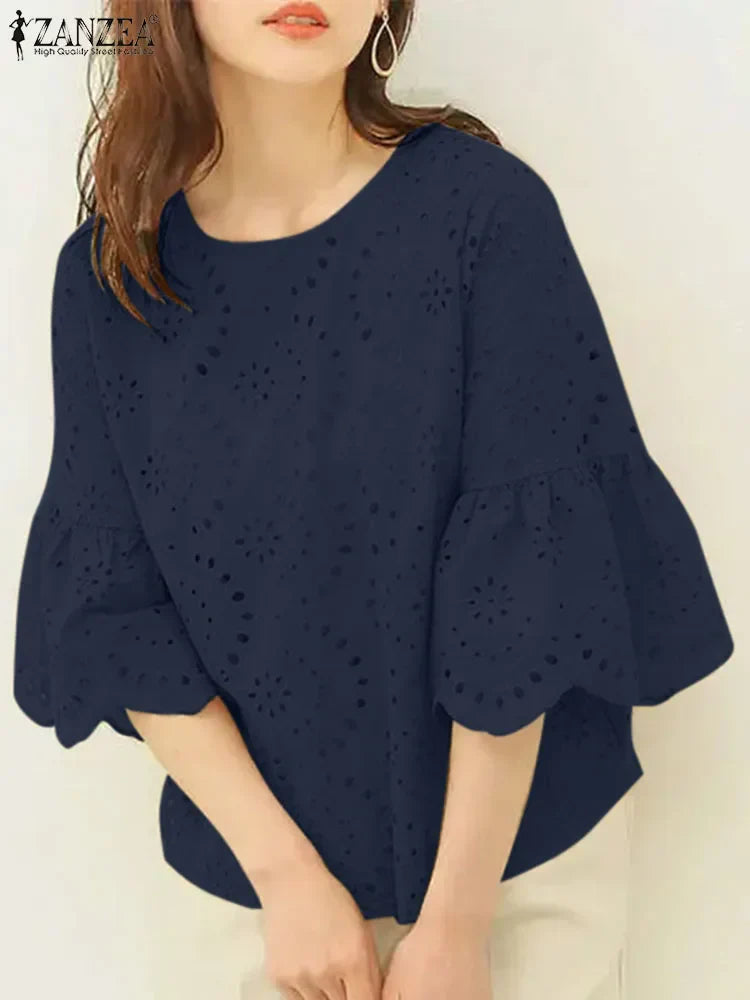 Elegant Floral Women's Blouse