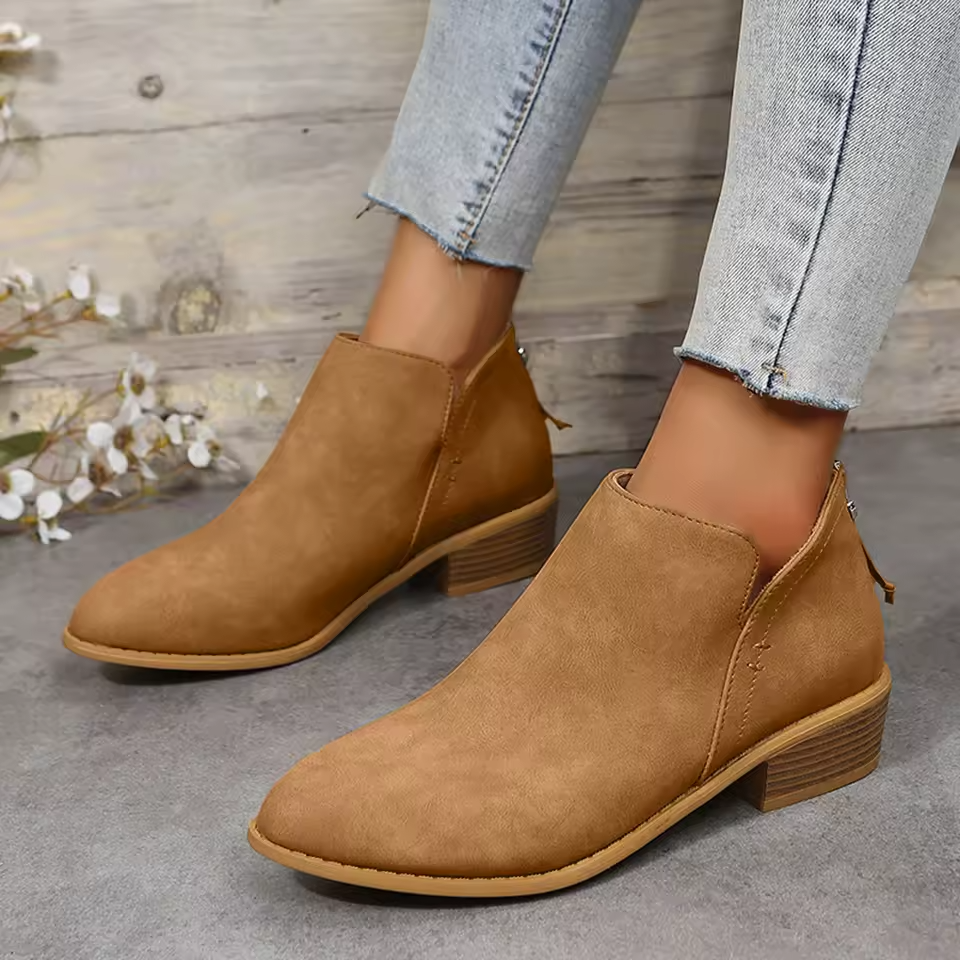 Women's High Heel Ankle Boots Sharp Toe