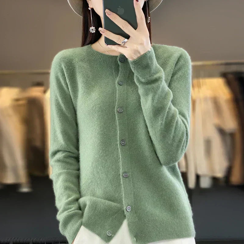 Cozy Women's Merino Wool Crew Sweater