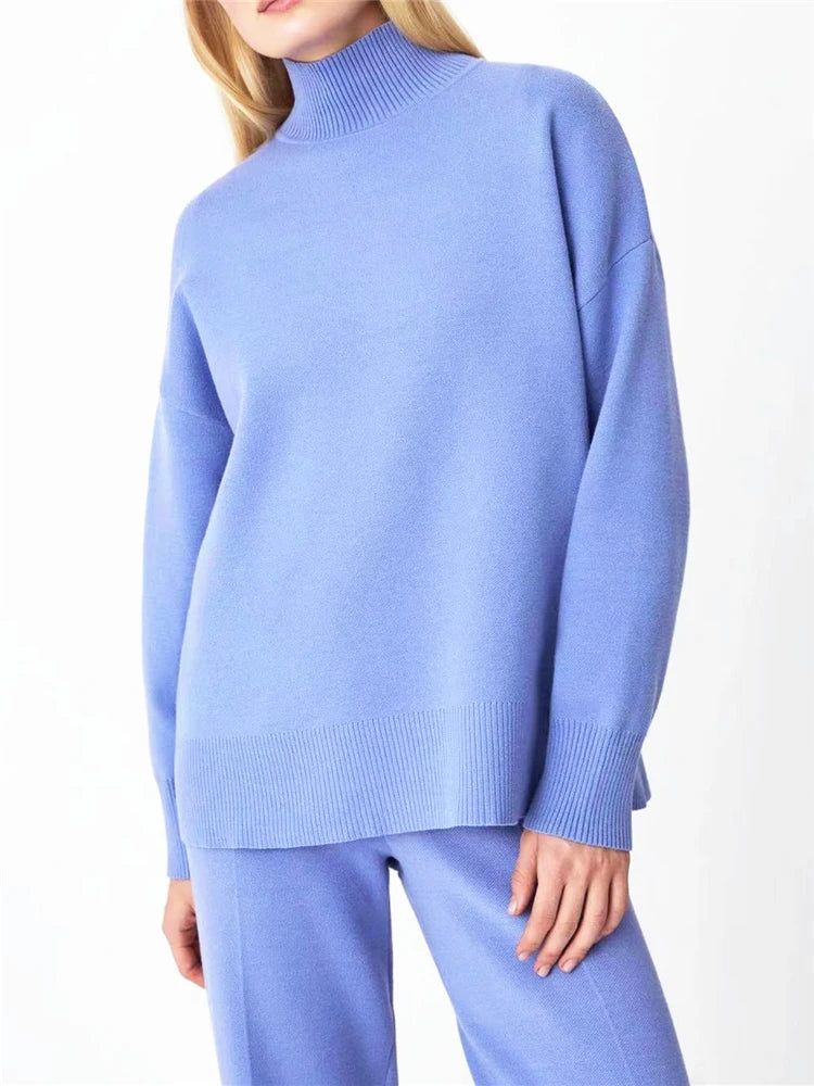 Soft Women's Turtleneck Jumpsuit Outfit