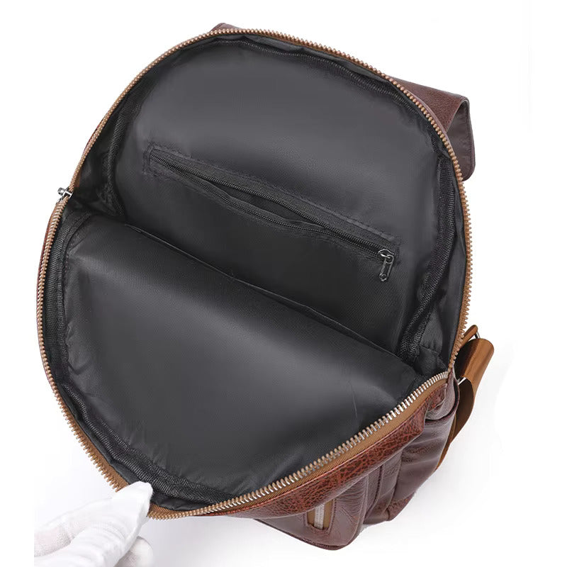 Secure Women's Leather Backpack