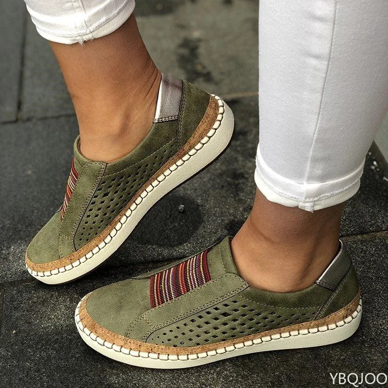 Soft Leather Ballet Flat Shoes for Ladies - OutfitLondon