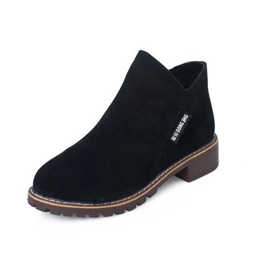 Comfy Women's Slip On Ankle Boots - OutfitLondon