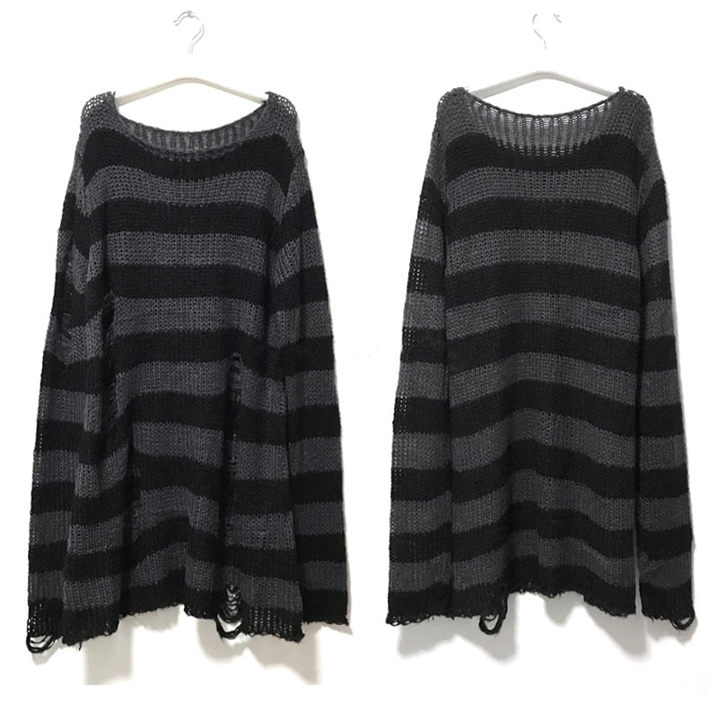 Soft Casual Striped Women's Sweatshirt