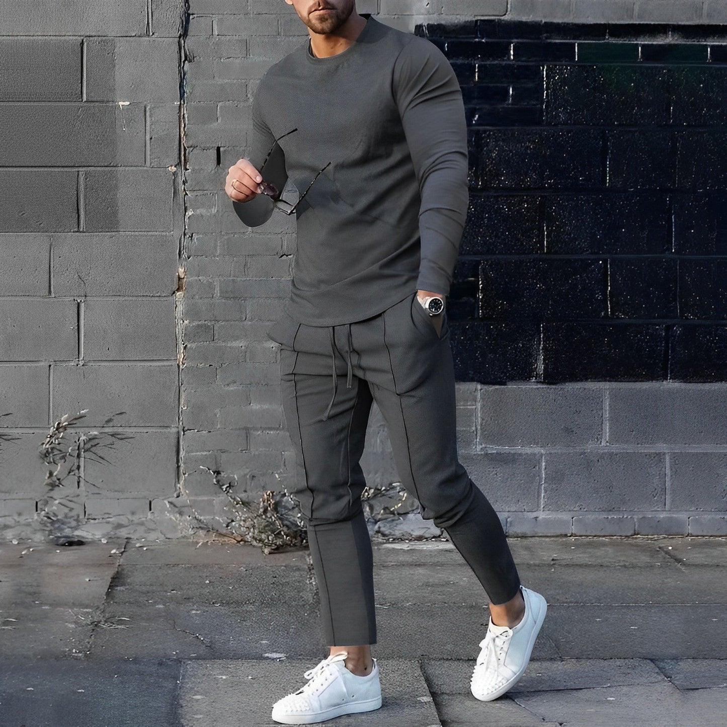 Relaxed Fit 2-Piece Mens Training Suit