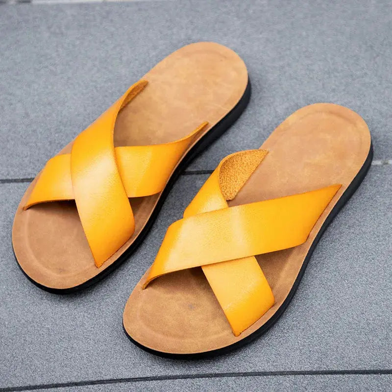 Classic Italian Leather Sandal Shoes