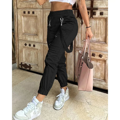 Relaxed Fit Women's Loose Cargo Pants