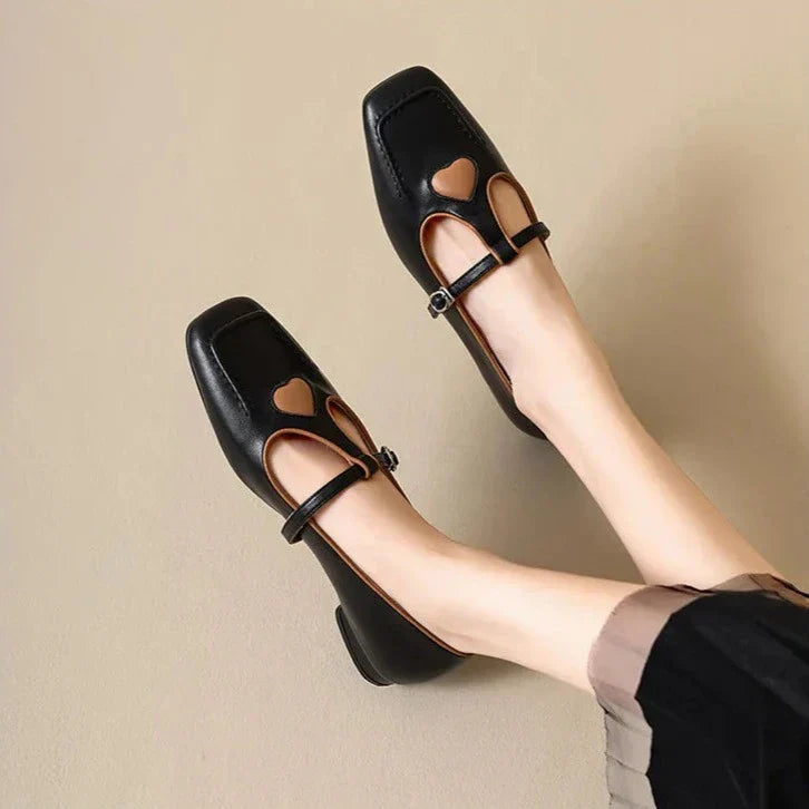 Comfortable Low Heel Ballet Flats - OutfitLondon
