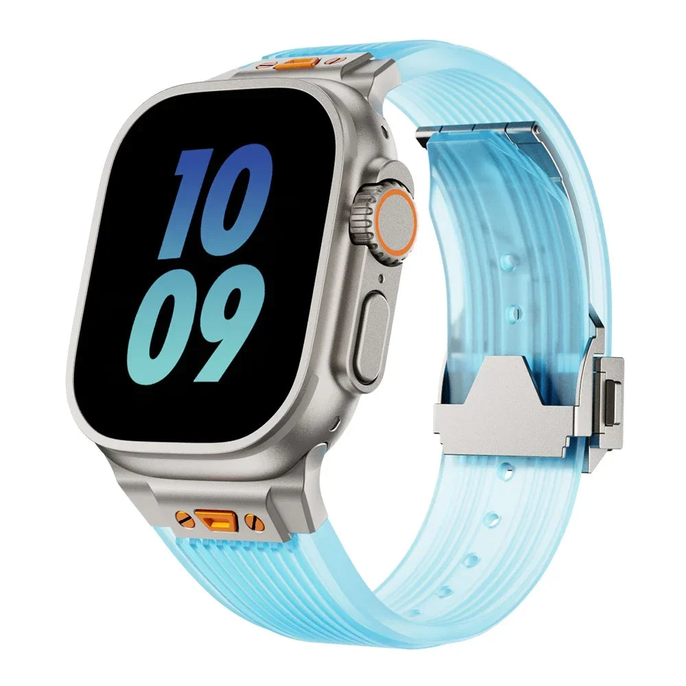 Clear Comfortable Apple Watch Strap For Everyday Use - OutfitLondon