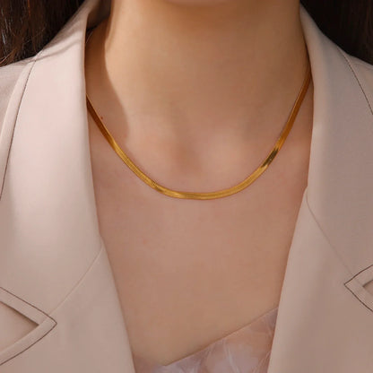 Elegant Sterling Silver Snake Chain Necklace