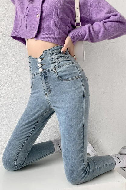 Women's Skinny High Waisted Stretch Jeans