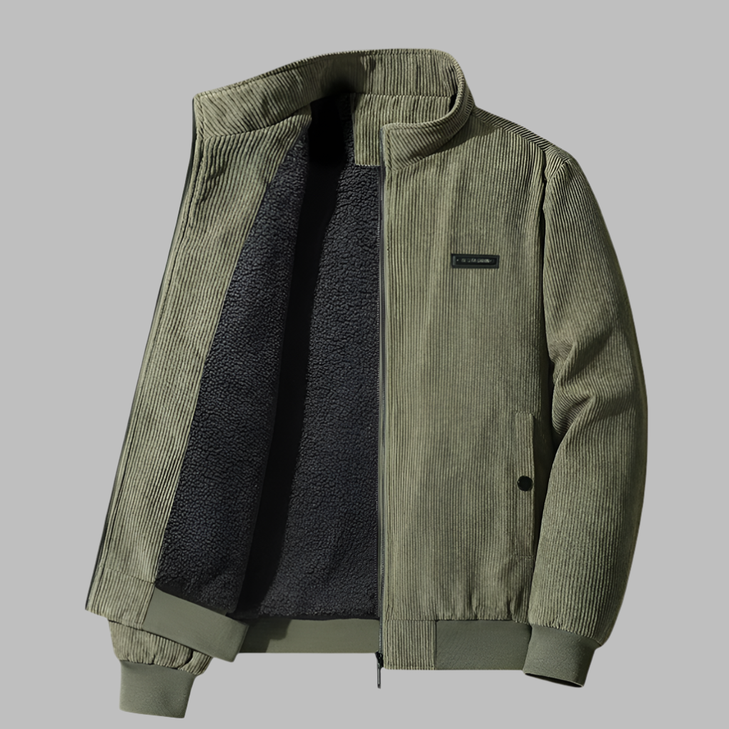 Rugged Mens Quilted Winter Coat