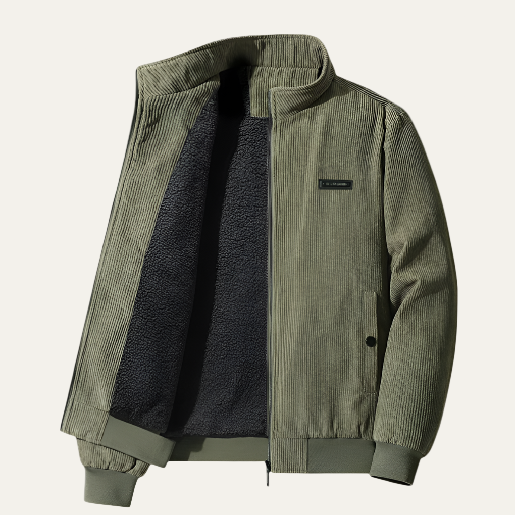 Men's Quilted Zipper Athletic Jacket