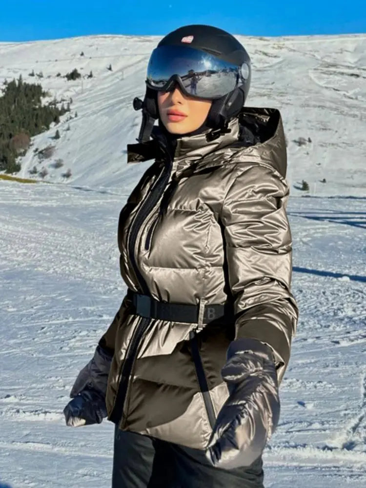 Women's Warm Waterproof Ski Jacket