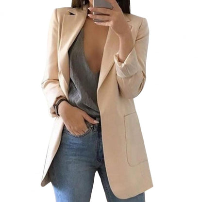 Casual Open Front Cardigan for Women with Pockets