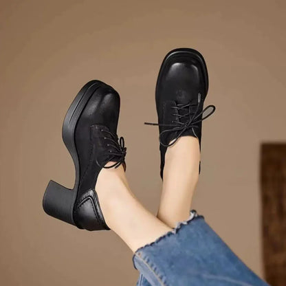 High Chunky Heel Shoes