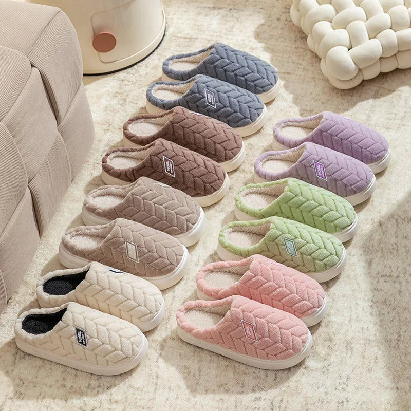 Soft Women's Fleece Slipper Shoes with Non Slip Soles - OutfitLondon