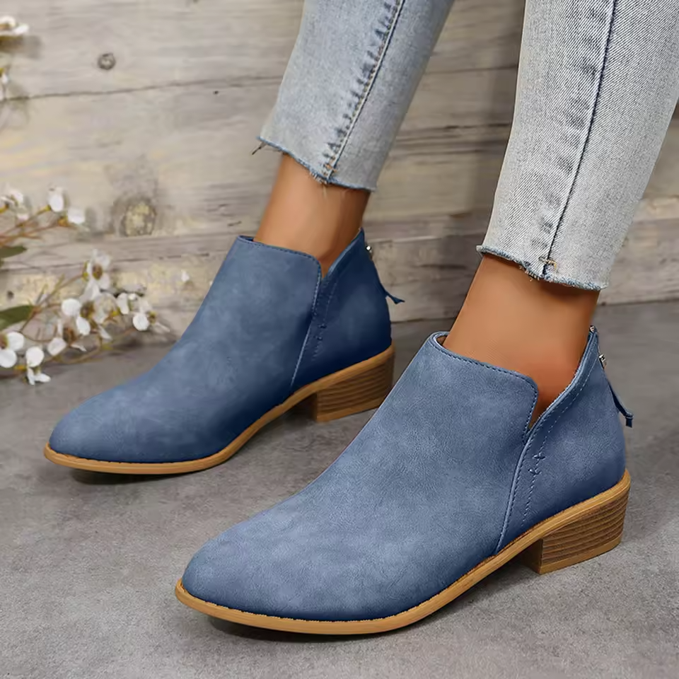 Women's High Heel Ankle Boots Sharp Toe