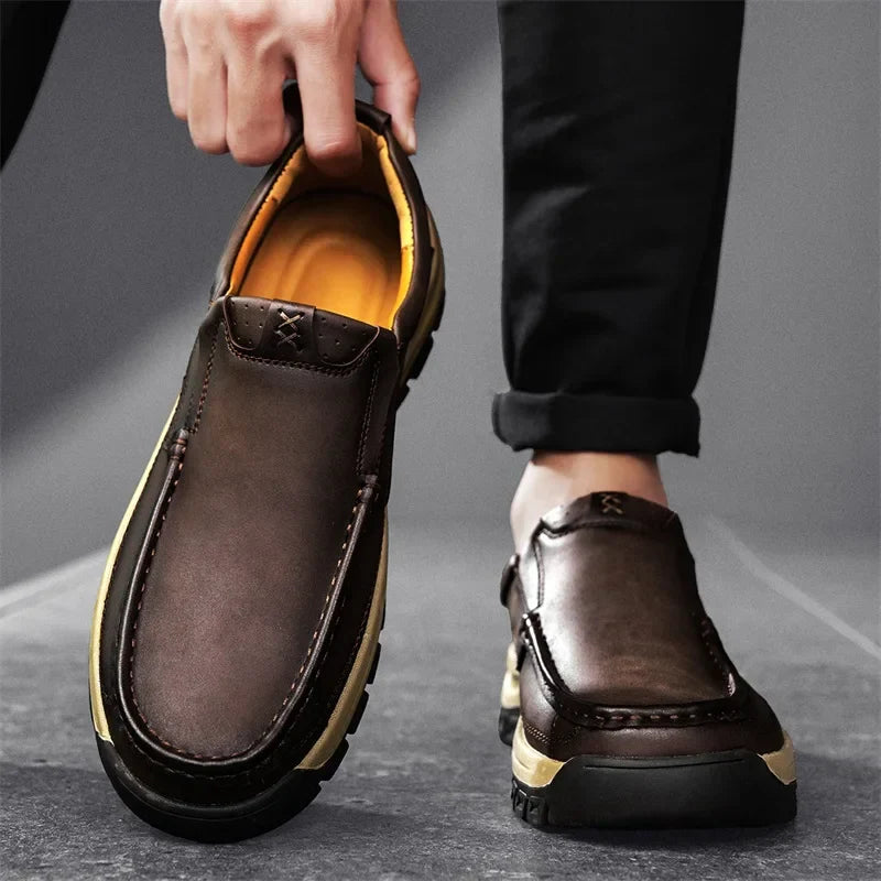 Authentic Leather Slip On Shoe