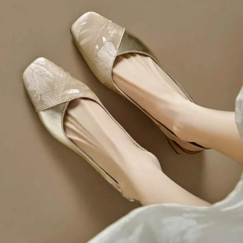 Classic Low Heel Sling Pump