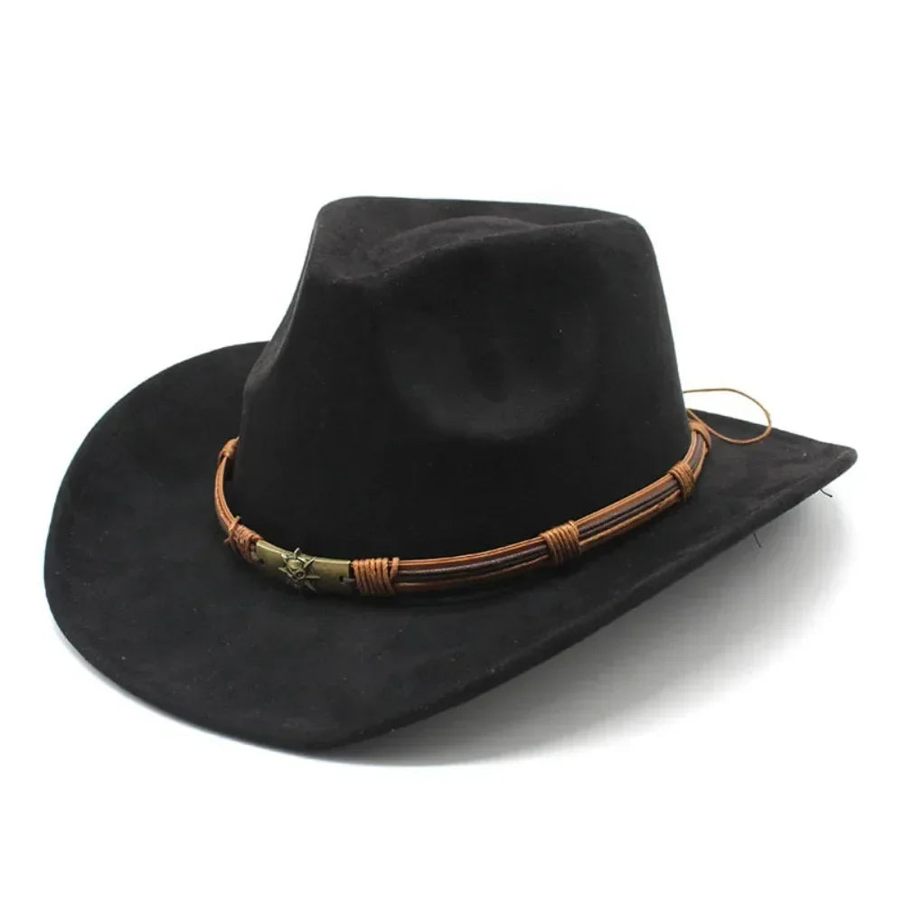 Rustic Western Style Felt Hat
