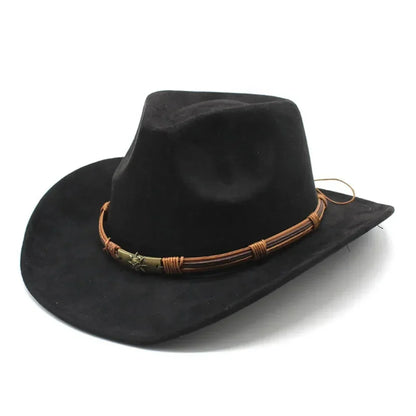 Rustic Western Style Felt Hat