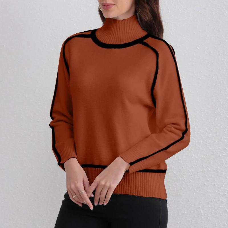 Casual Fit Turtleneck Sweater | Soft Ribbed Cuffs Sweater