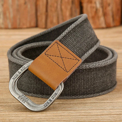 Slim Samurai Web Belt | Canvas Leather Casual Waist Belt