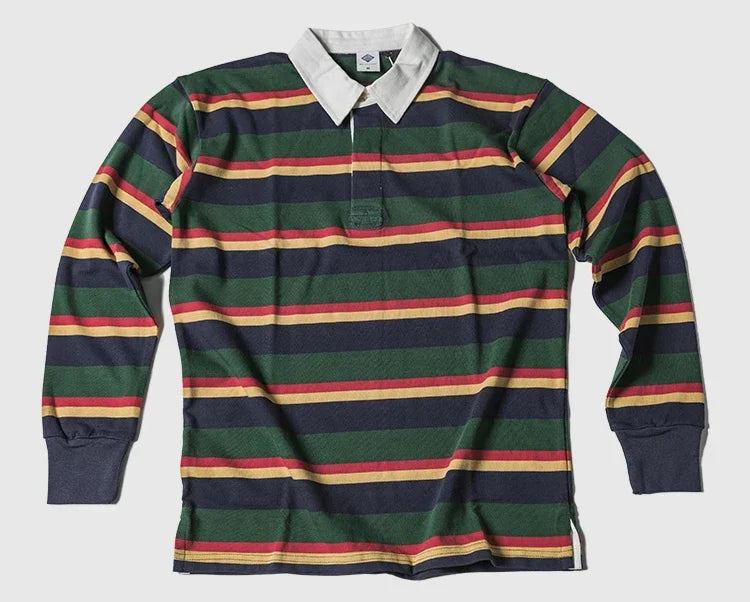 Traditional Horizontal Patterned Casual Polo Shirt