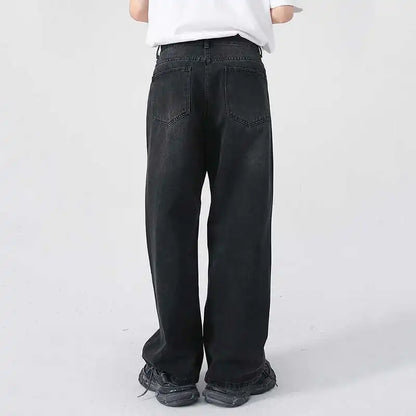 Comfortable Loose Fit Ripped Mens Vintage Jeans - OutfitLondon