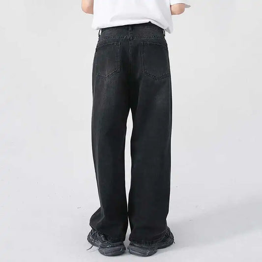 Comfortable Loose Fit Ripped Mens Vintage Jeans - OutfitLondon