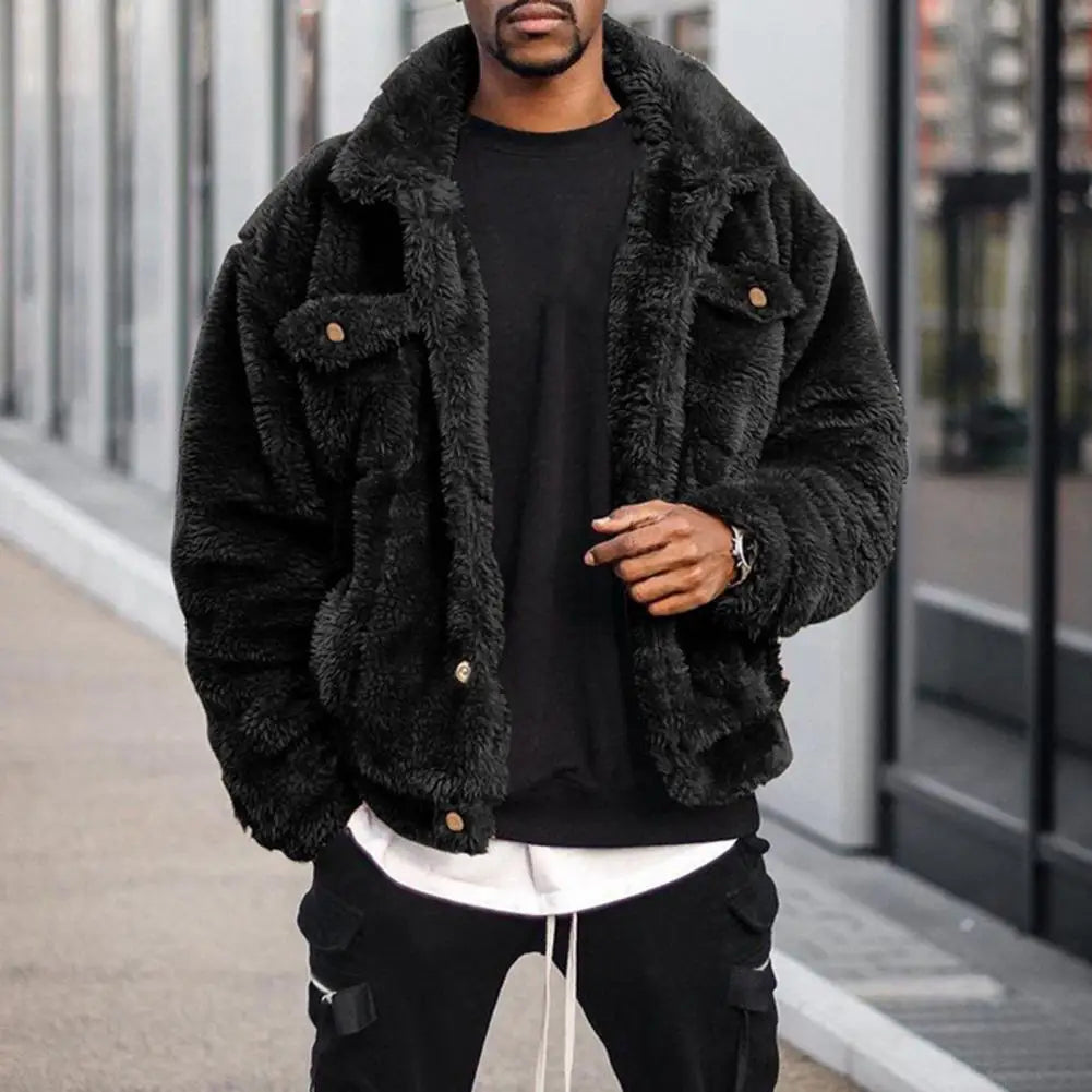 Luxury Fake Fur Mens Parka Jacket - OutfitLondon