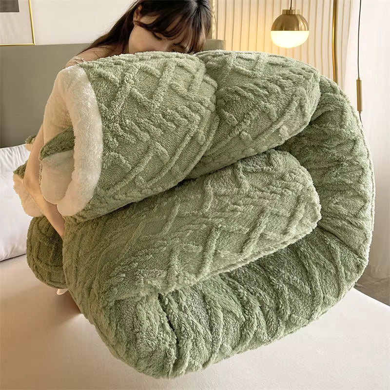 Plush Cashmere Soft Heavy Blanket for Winter
