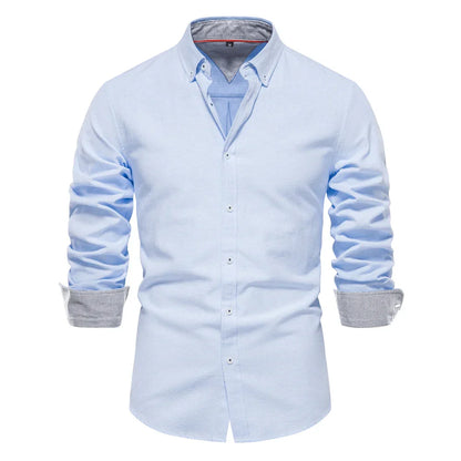 Relaxed Fit Men's Dress Button Shirt