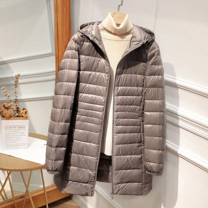 Women's Waterproof Down Filled Winter Jacket with Bag
