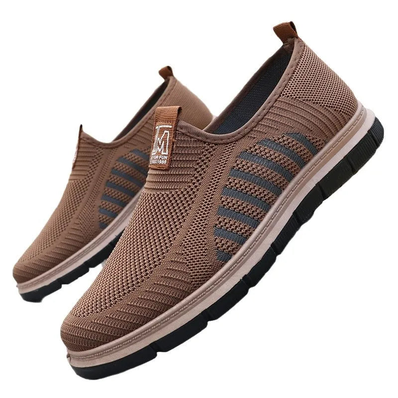 Breathable Mesh Sneakers for Men with Flexible Bottom