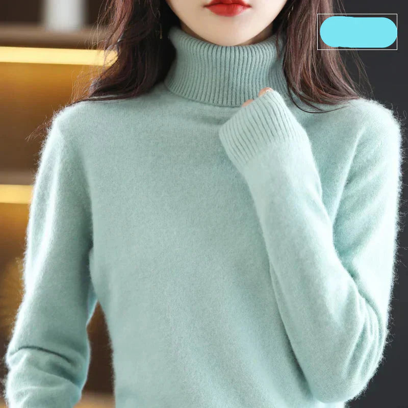 Women's Soft Luxury Cashmere Crew Neck Winter Sweater