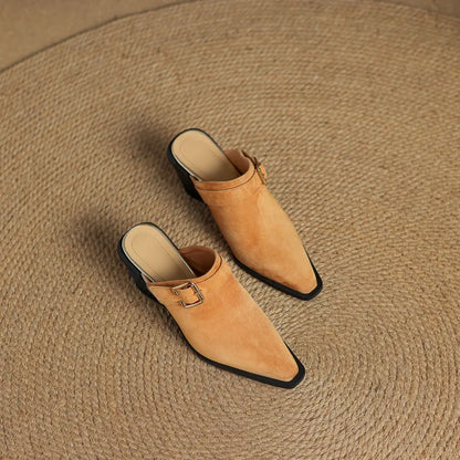 Luxury Soft Slip On Mules